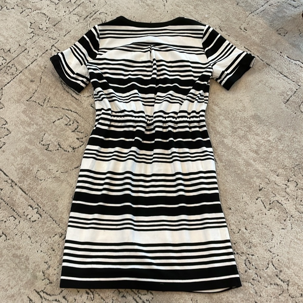 Dressbarn Button Down Black & White Dress - Picture 10 of 13